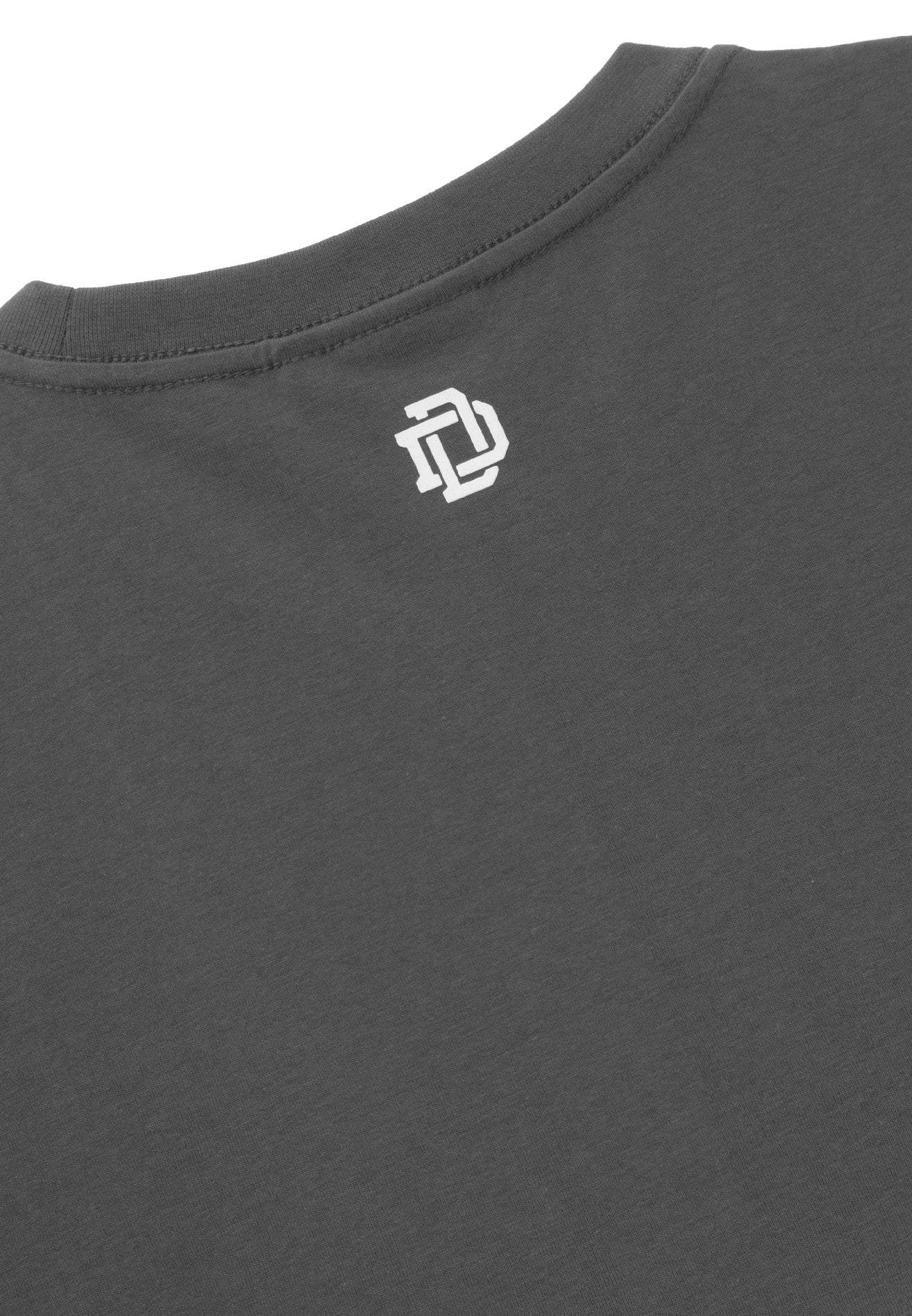 DRUM E. Football Graphic Relaxed Fit Tee- Dark Grey