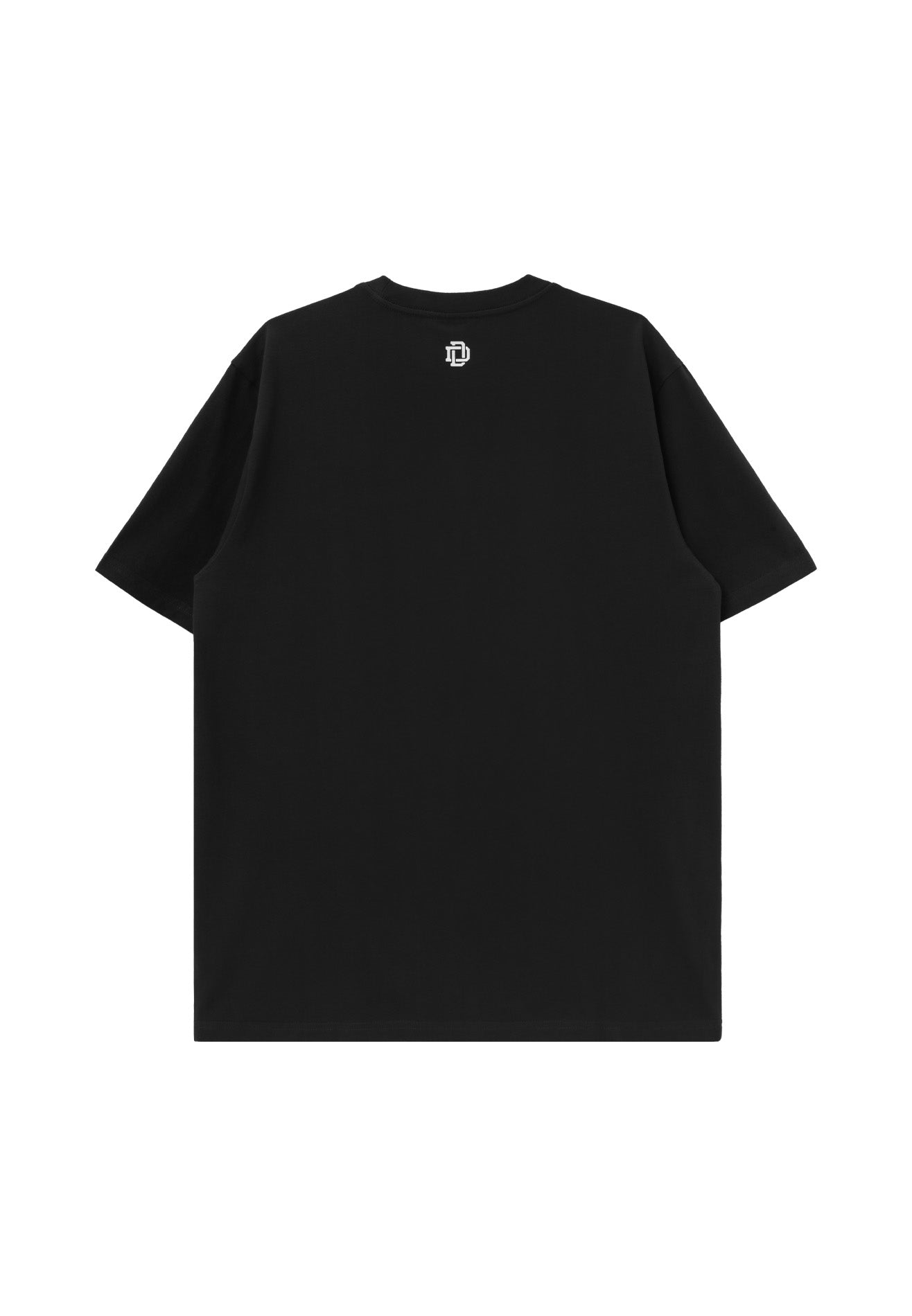 DRUM E. Football Graphic Relaxed Fit Tee- Black
