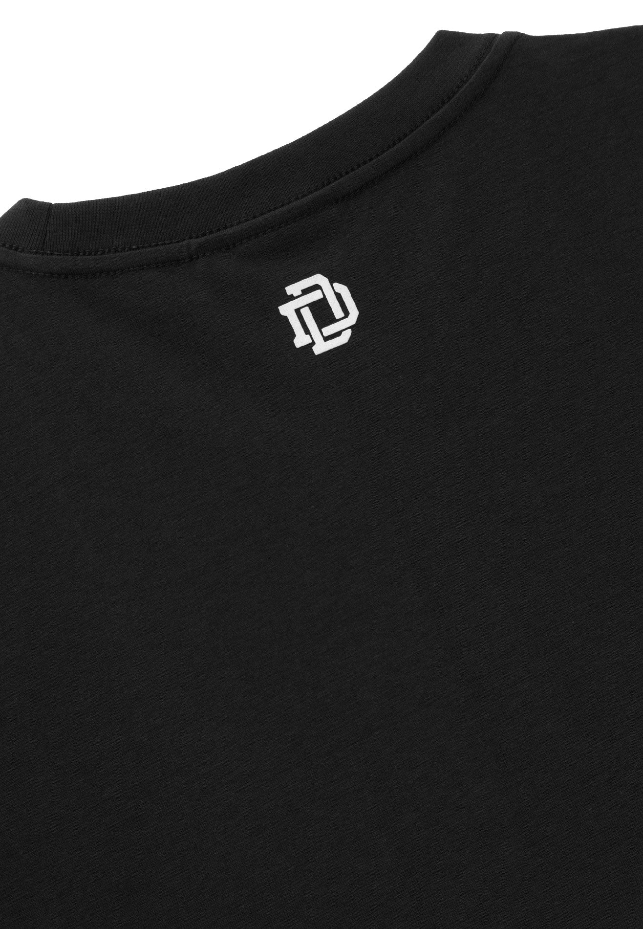 DRUM E. Football Graphic Relaxed Fit Tee- Black