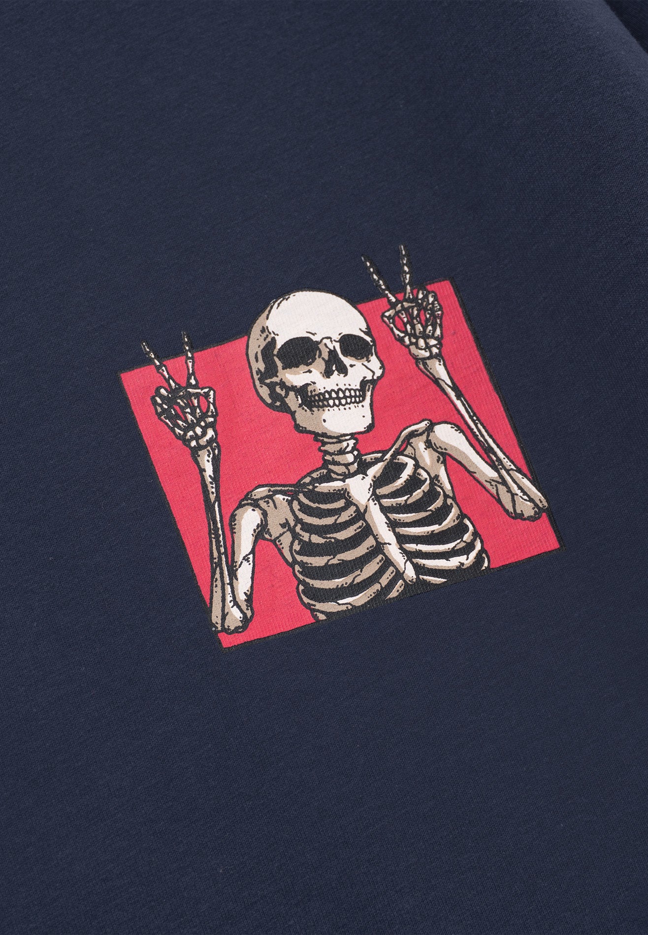 DRUM E. Beautiful Day Relaxed Fit Tee- Navy