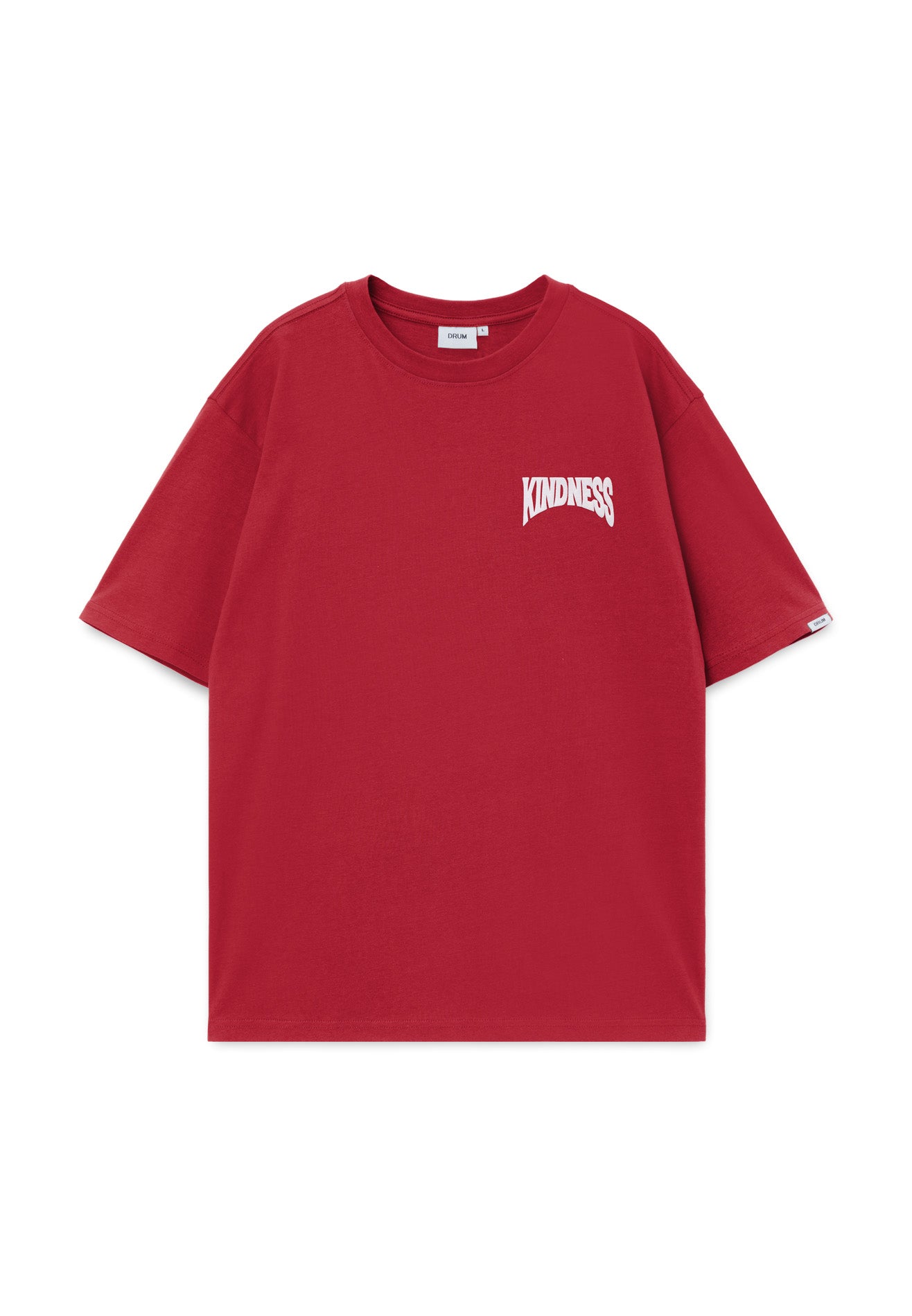 DRUM E. Kindness Relaxed Fit Tee- Maroon