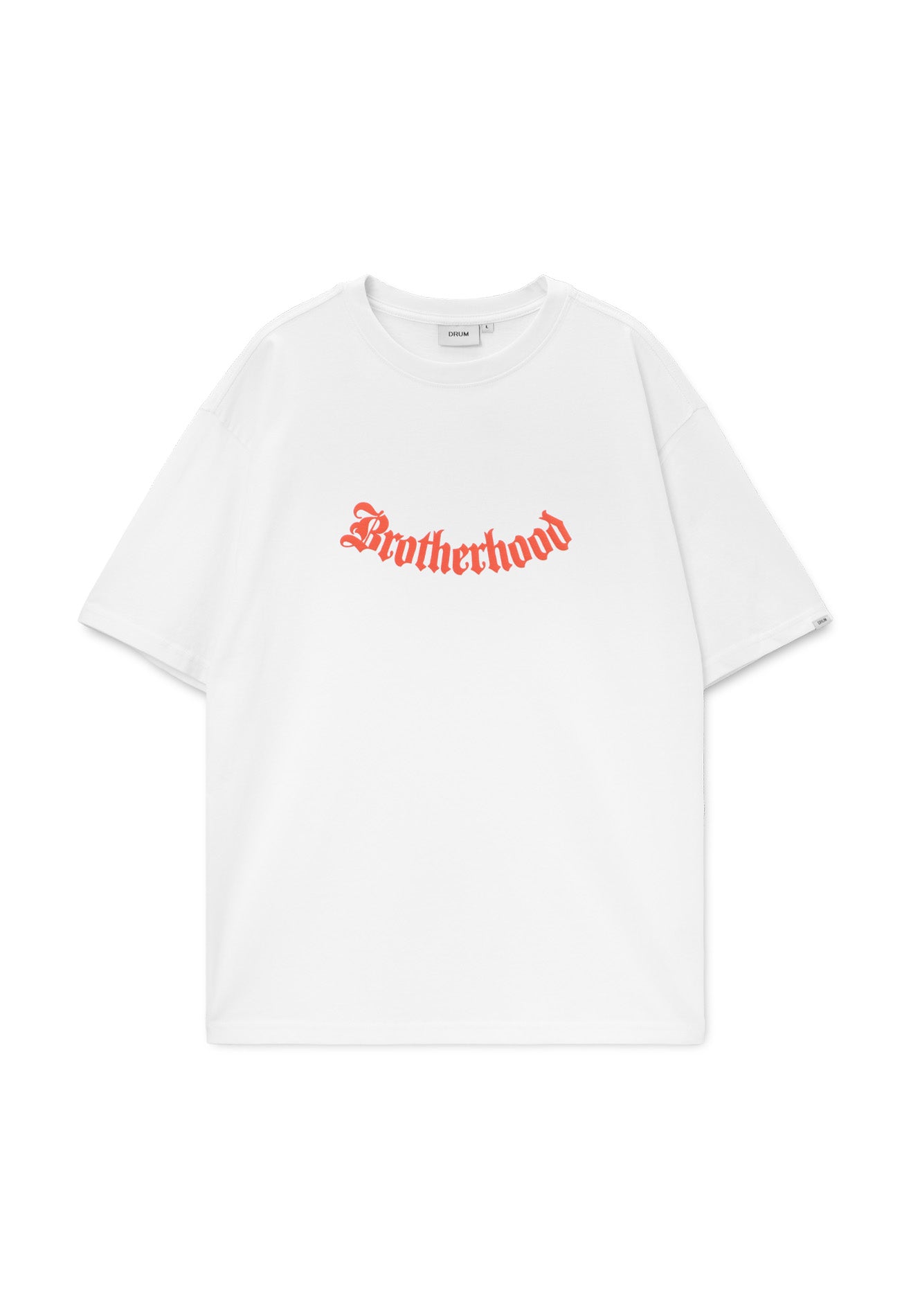 DRUM E. Brotherhood Relaxed Fit Tee- White