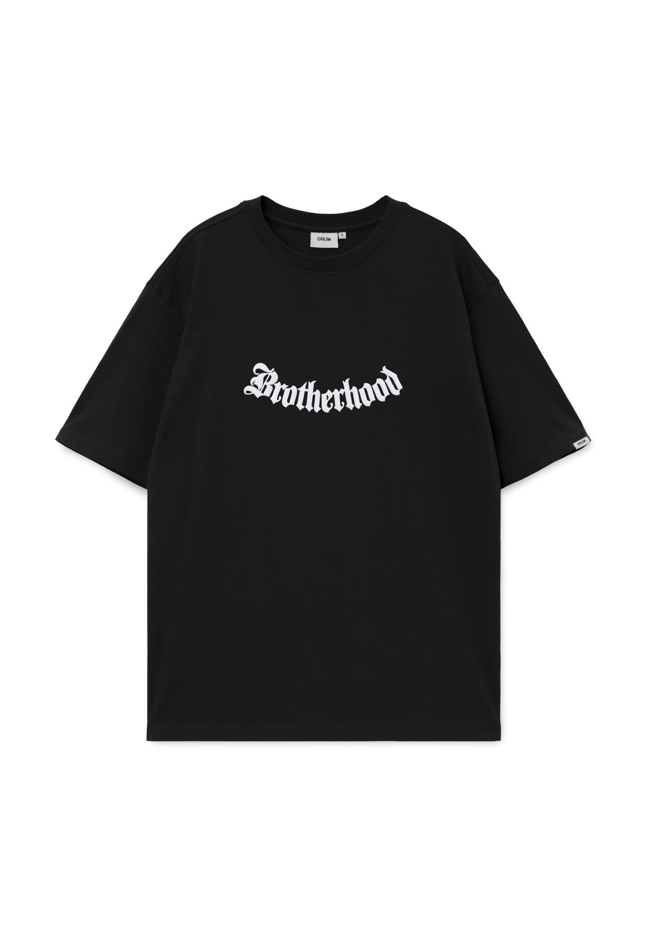 DRUM E. Brotherhood Relaxed Fit Tee- Black