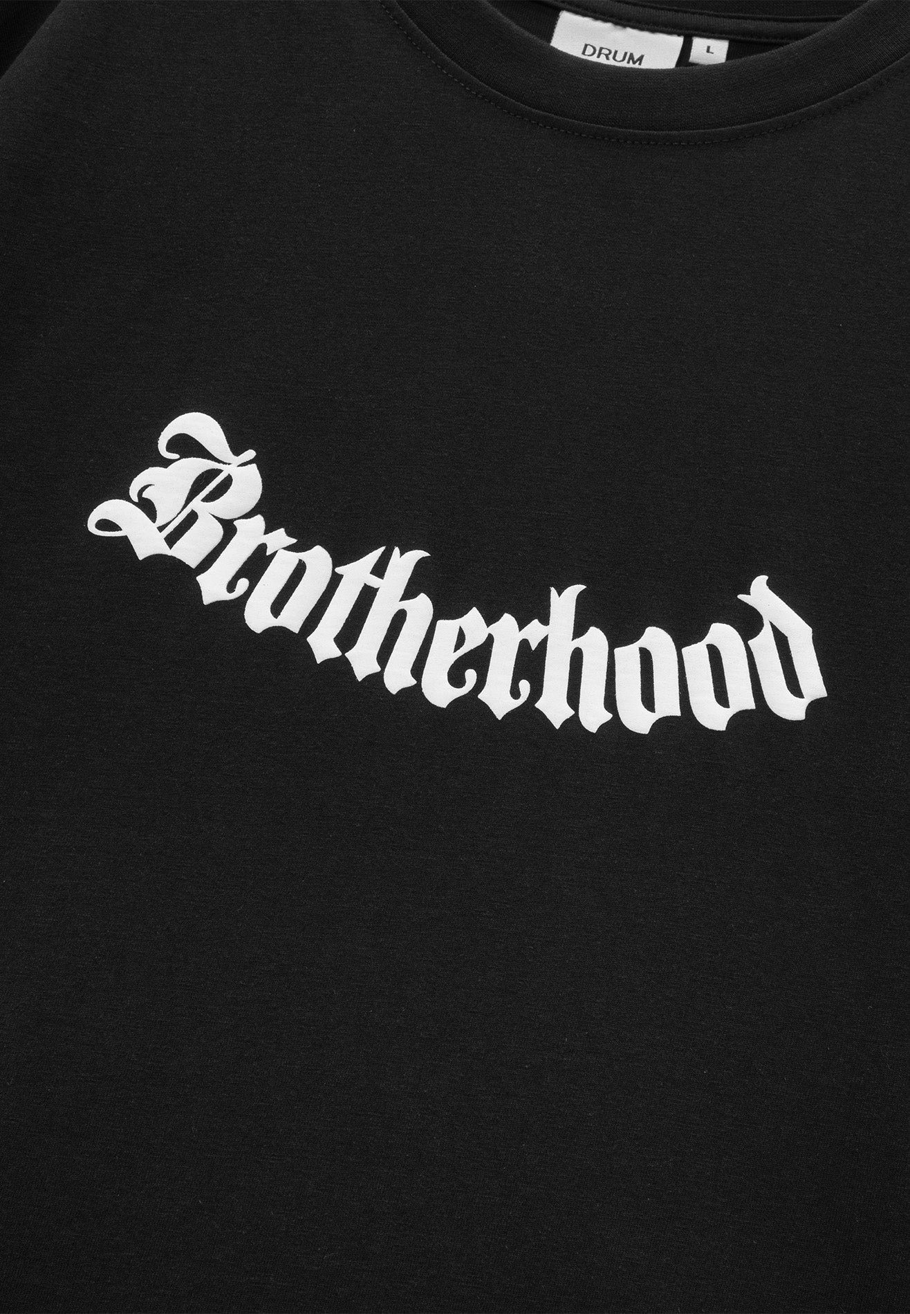 DRUM E. Brotherhood Relaxed Fit Tee- Black
