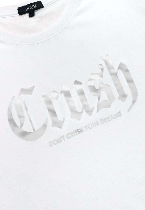DRUM Crush Tee- White