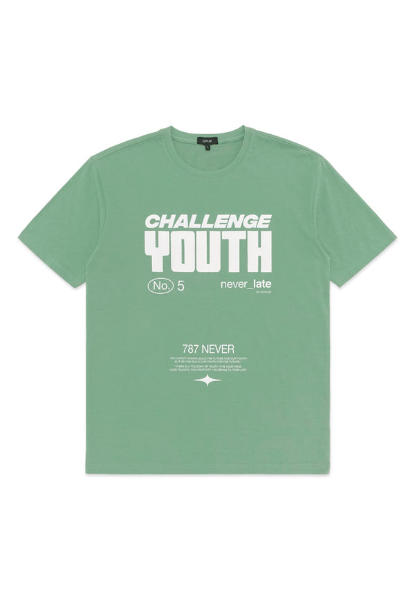 DRUM Youth 2 Side Print Tee- Green