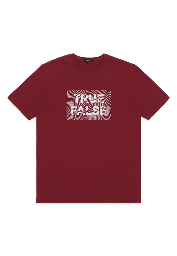 DRUM True False Tee- Red
