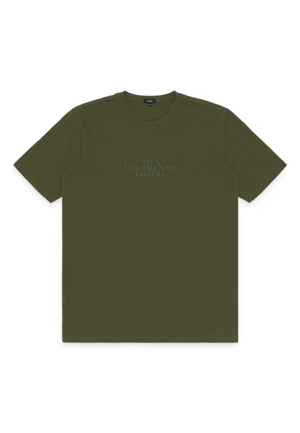 DRUM Typogrphy Tee- Army Green