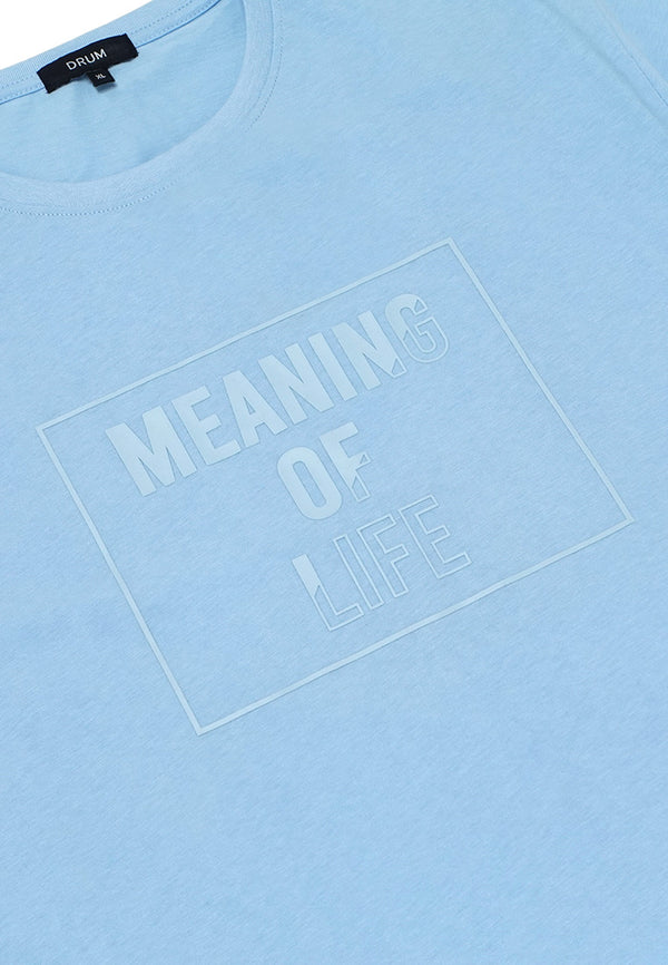DRUM Meaning of Life Tee- Blue