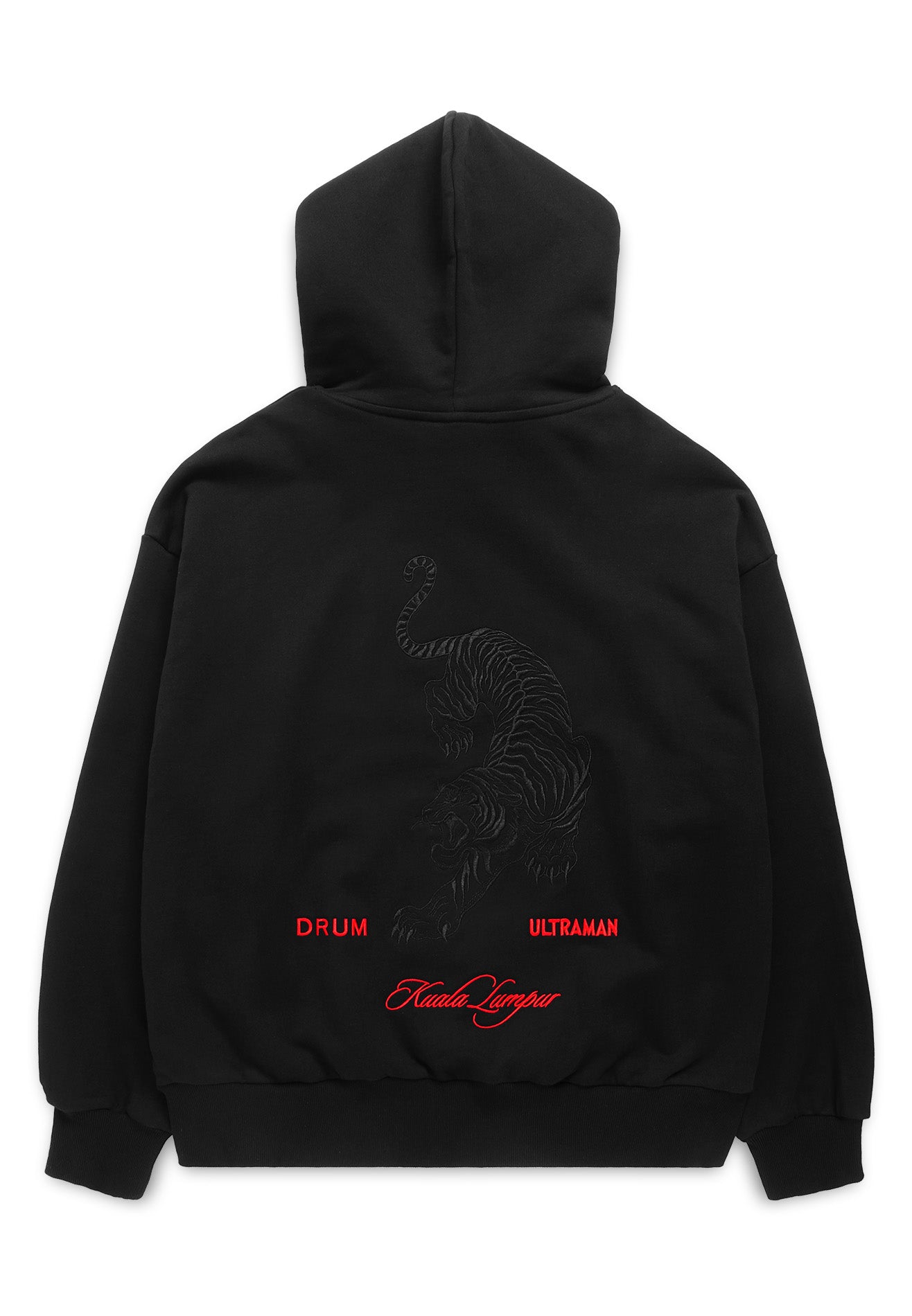 DRUM | ULTRAMAN Malayan Tiger 3D embroidery Hoodie- Black