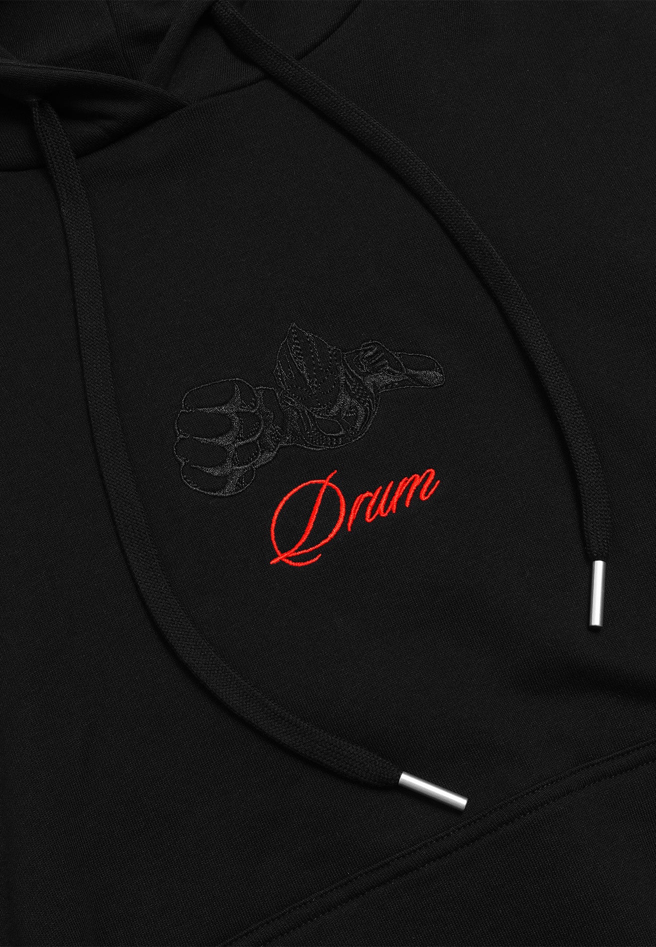 DRUM | ULTRAMAN Malayan Tiger 3D embroidery Hoodie- Black