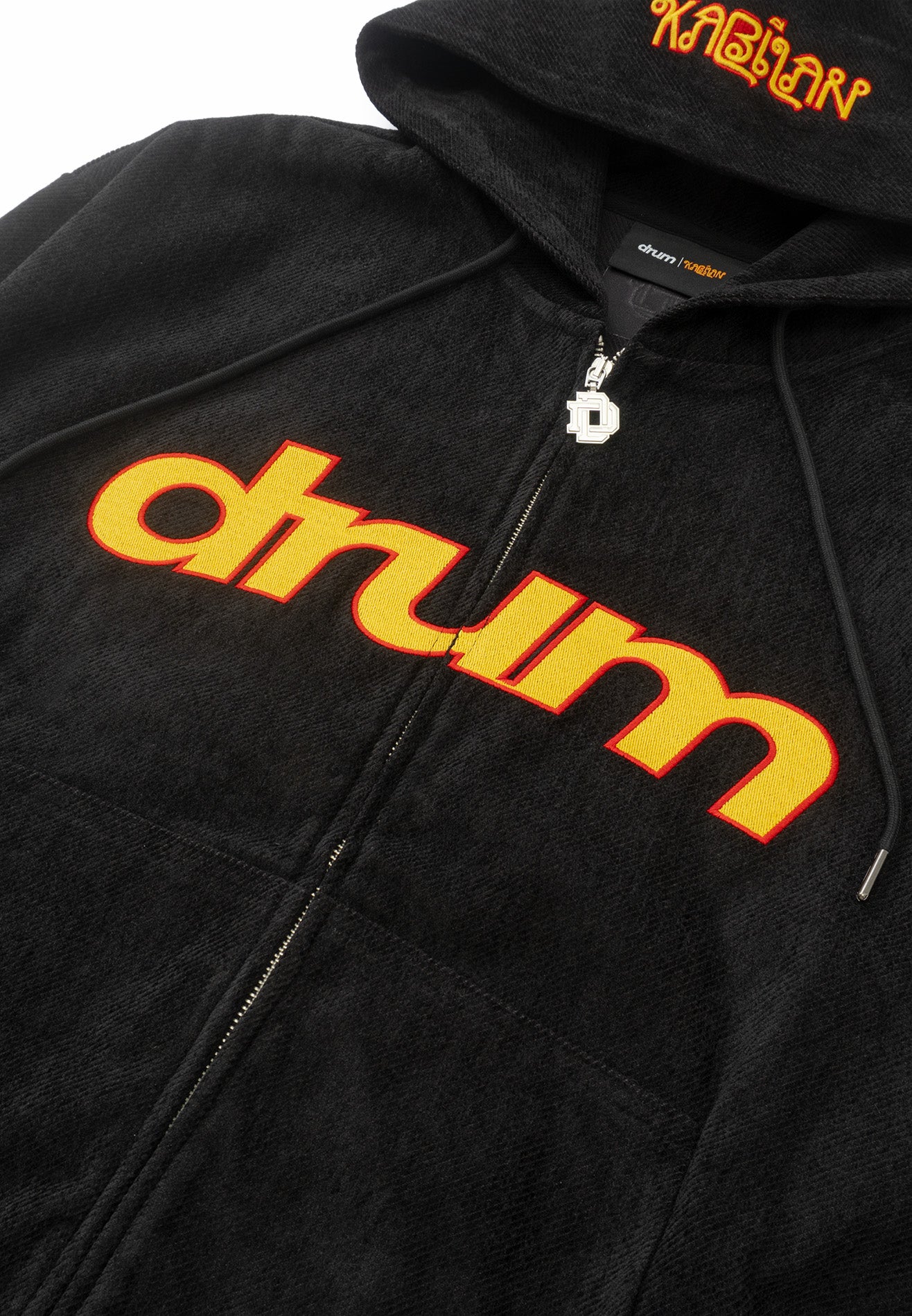 DRUM x Kabilan S. Corduroy Hoodie Jacket- Black