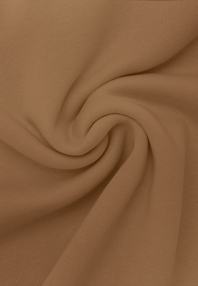 DRUM SELECT Women Toothbrush Embroidery Hoodie- Brown