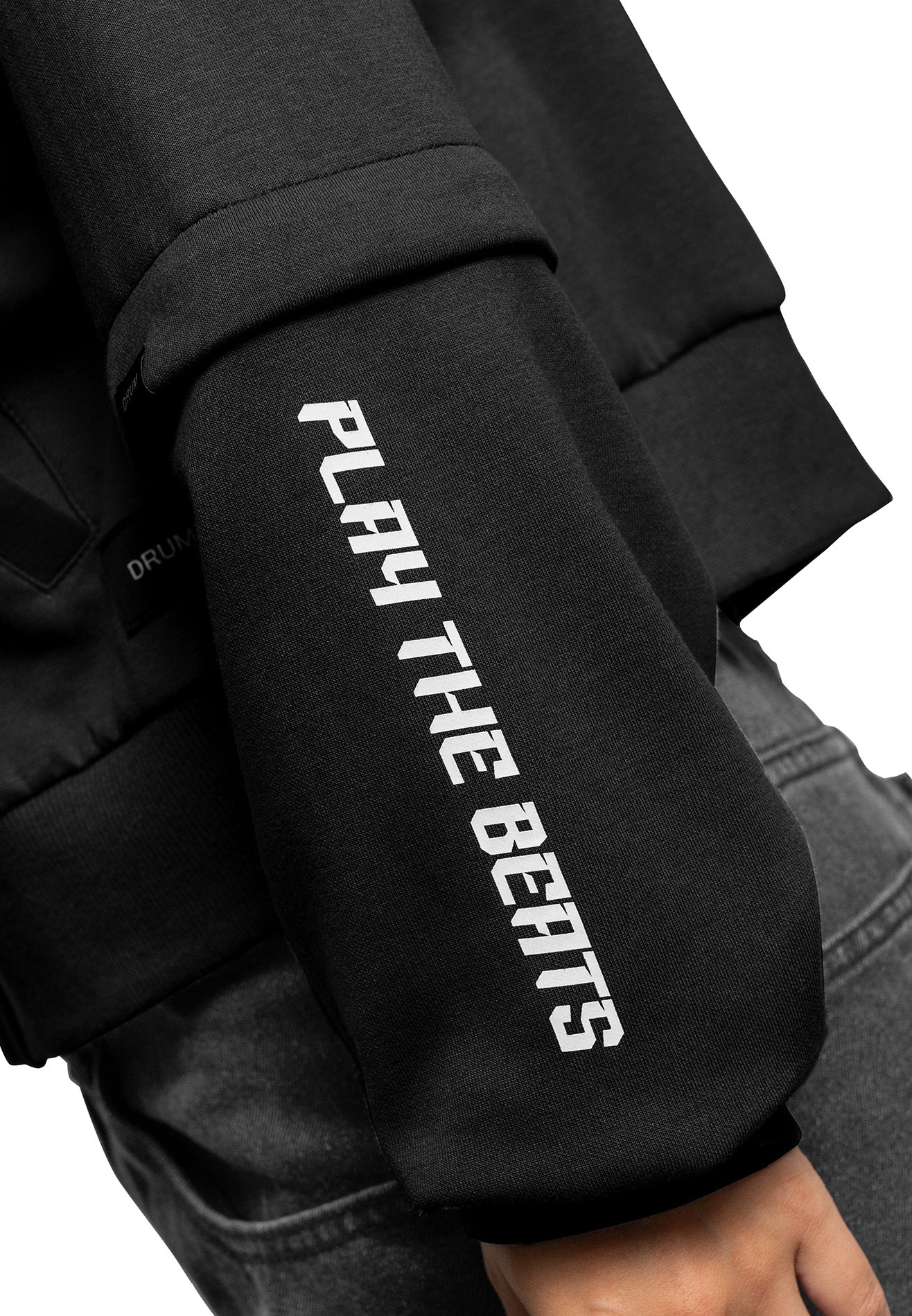 SELECT Women Racing Collection Detachable Sleeve Hoodie - Black