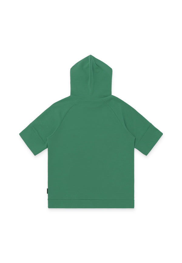 DRUM SELECT Short Sleeve Hoodie- Green
