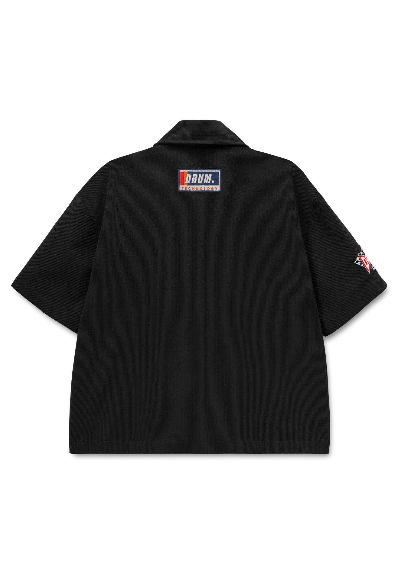DRUM S. 80'S Workshop Edition Short Sleeve Boxy Jacket- Black