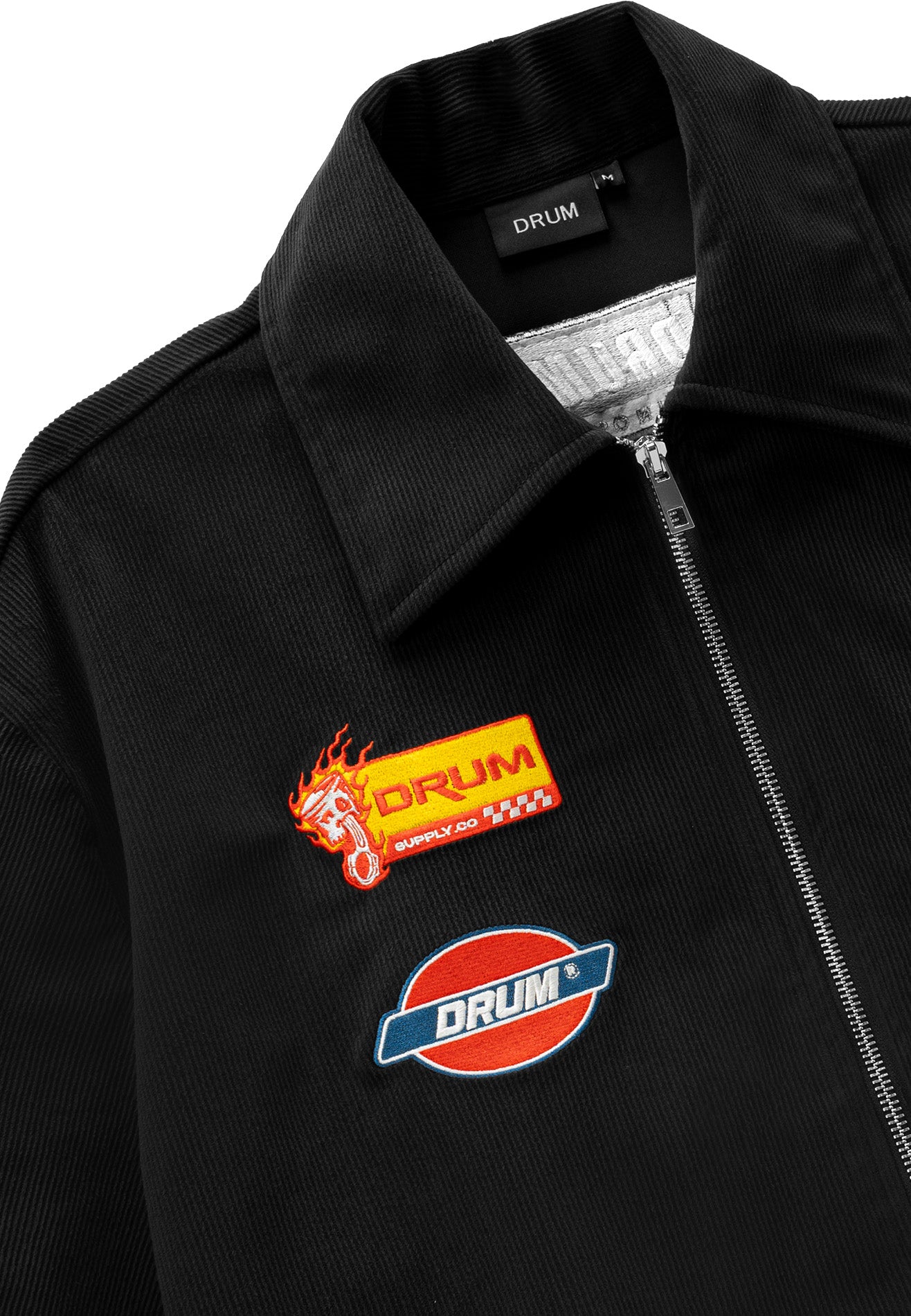 DRUM S. 80'S Workshop Edition Short Sleeve Boxy Jacket- Black