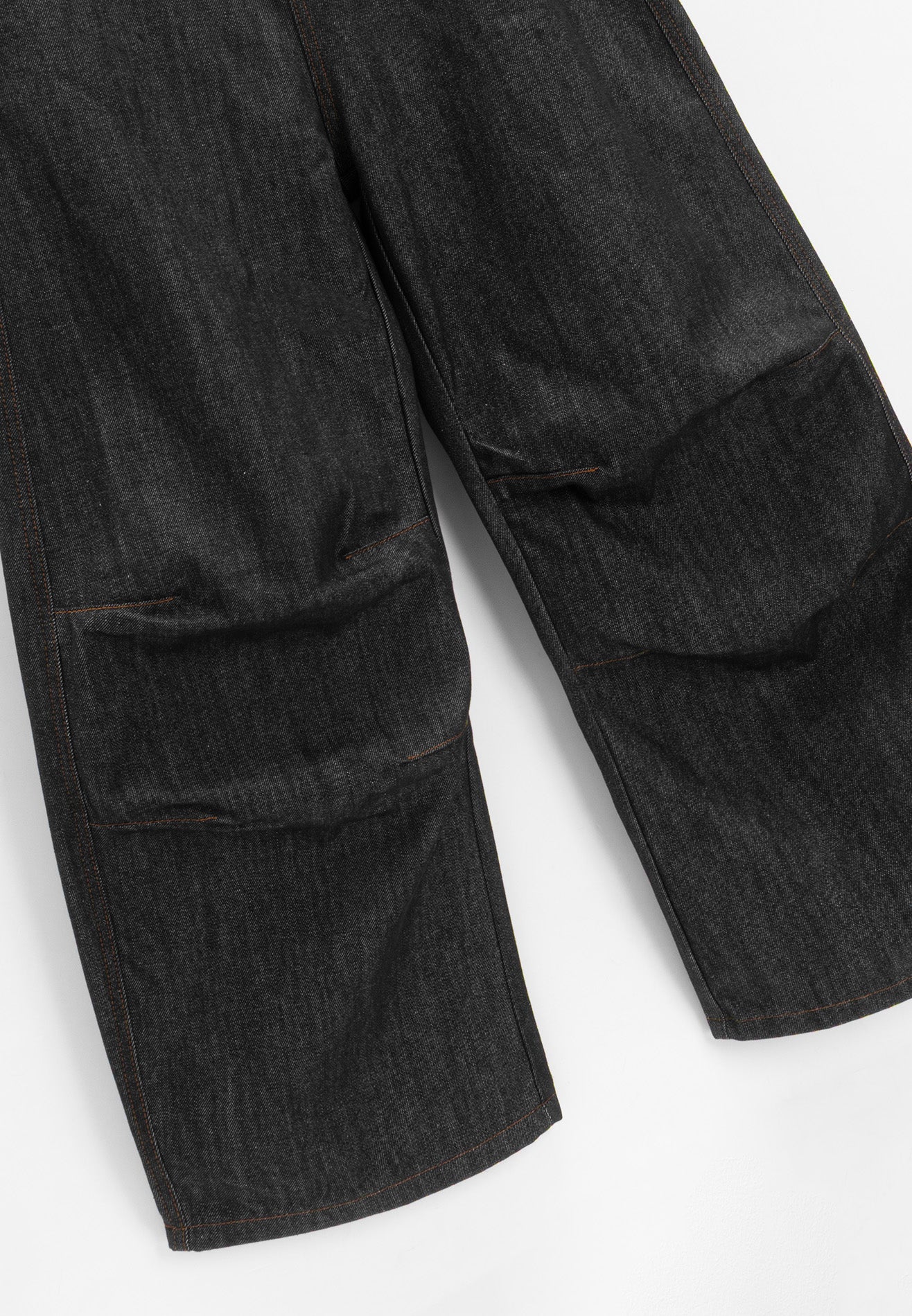 DRUM S. Knee details Super baggy Jeans- Black Blue