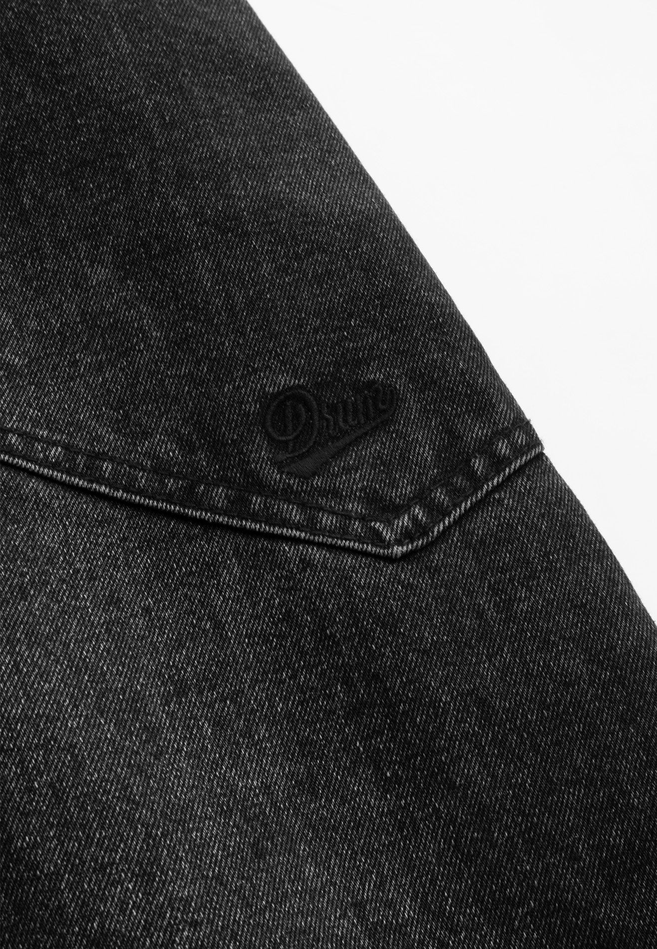 DRUM S. Balloon Cut Washed Denim Super Baggy Jeans- Black