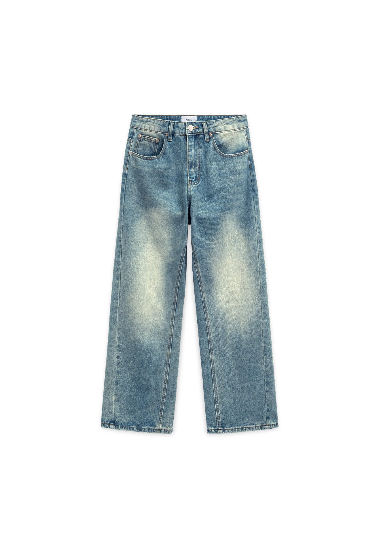 DRUM S. Classic Washed Baggy Jeans- Blue