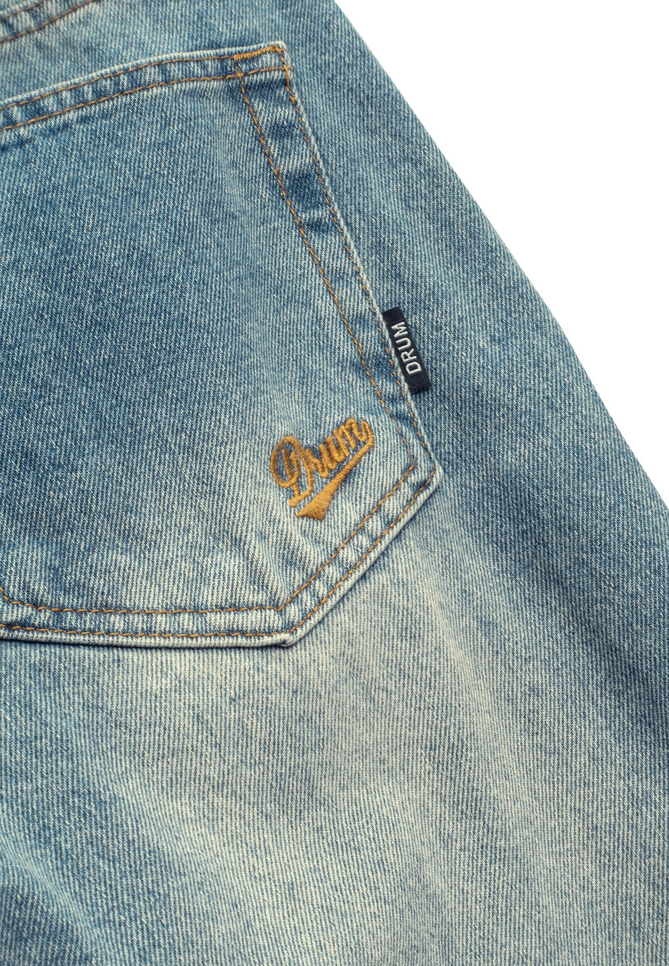 DRUM S. Classic Washed Baggy Jeans- Blue