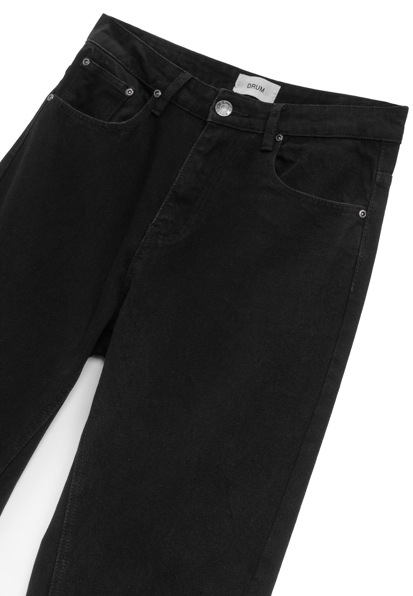 DRUM S. Classic Washed Baggy Jeans- Black