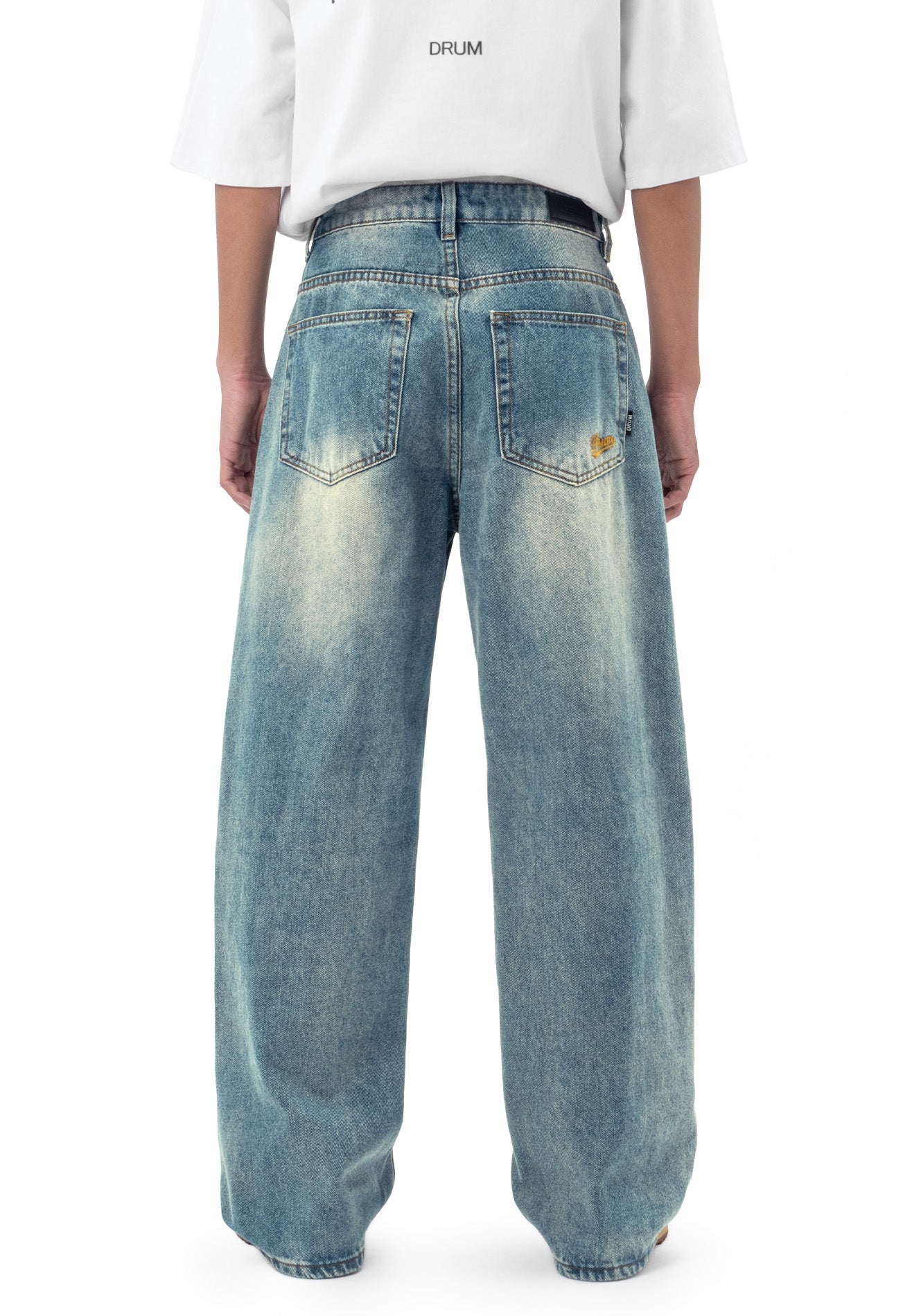 DRUM S. Classic Washed Baggy Jeans- Blue