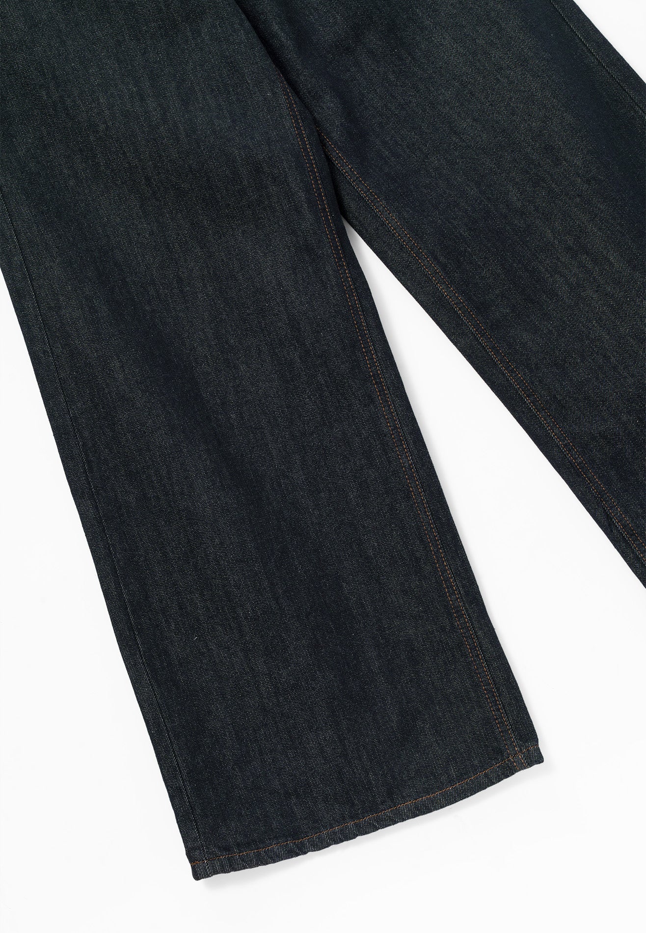 DRUM S. Classic Denim Rubber Print Baggy Jeans- Navy