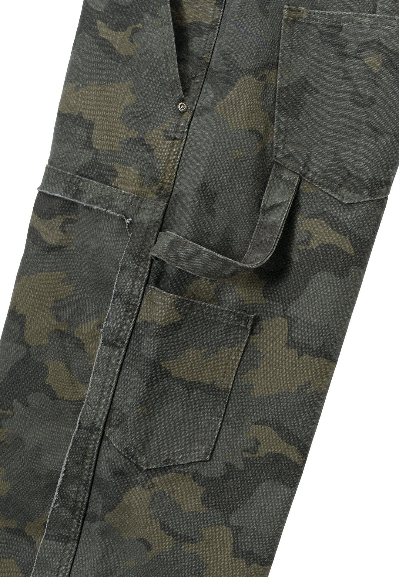 DRUM S. Camouflage Baggy Jeans- Army Green