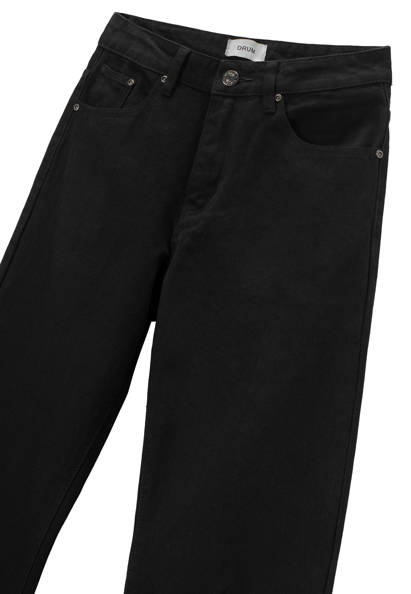 DRUM S. Men Classic Washed Baggy Jeans- Black