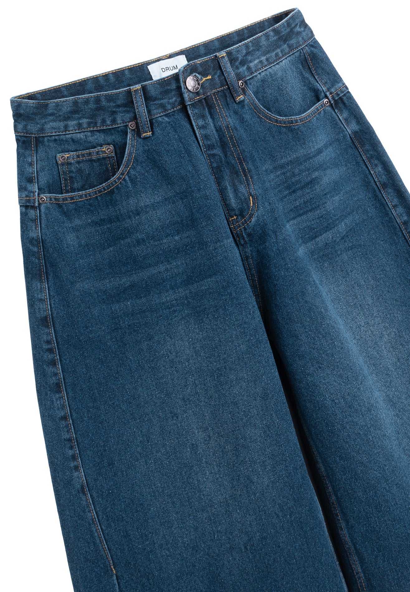 DRUM S. Skater Baggy Denim Jorts - Dark Blue