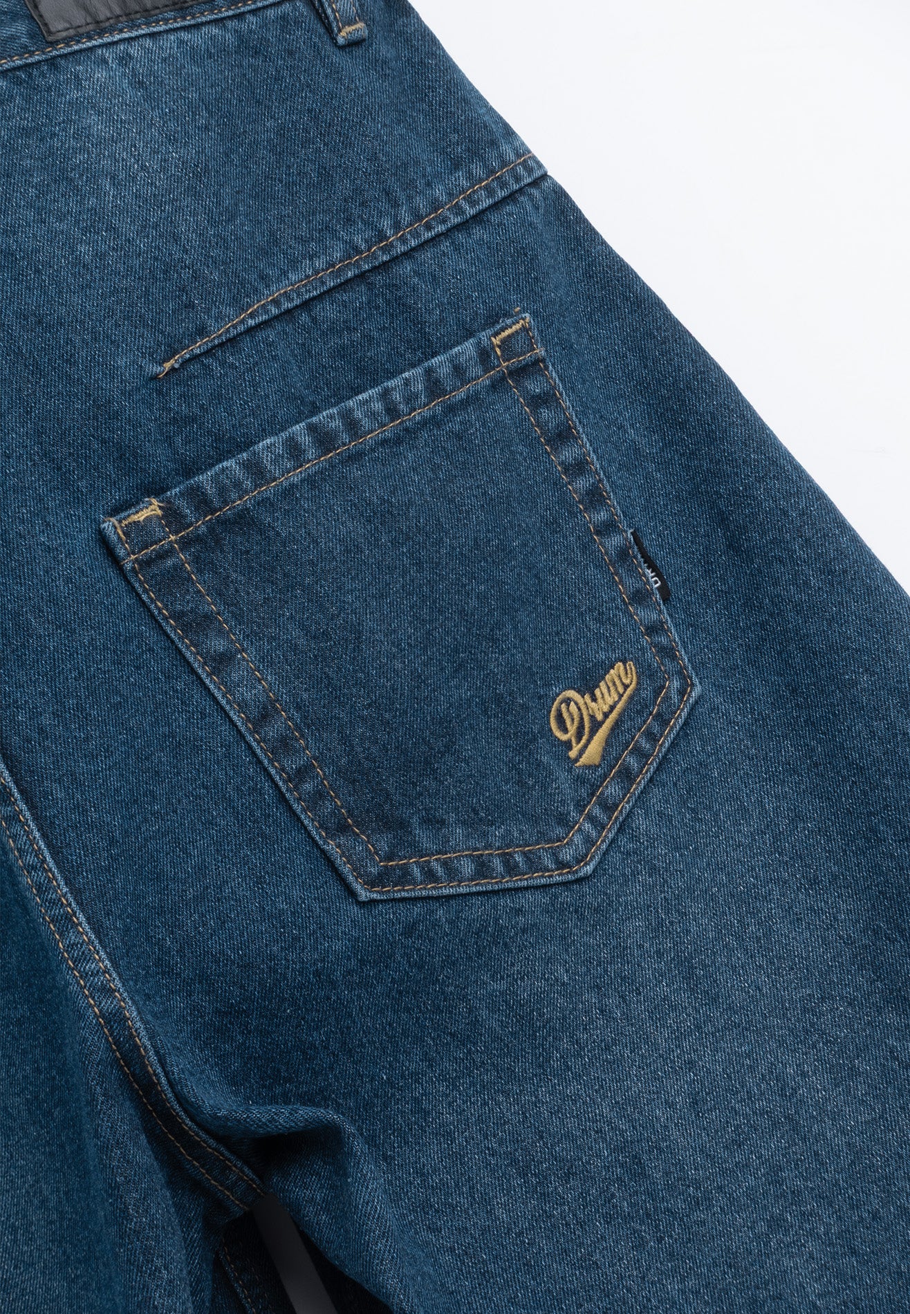 DRUM S. Skater Baggy Denim Jorts - Dark Blue
