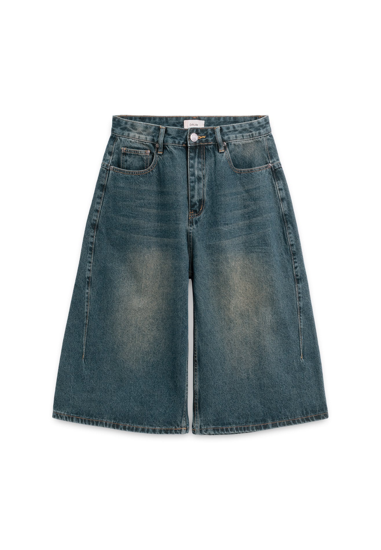 DRUM S. Skater Baggy Denim Jorts - Light Blue
