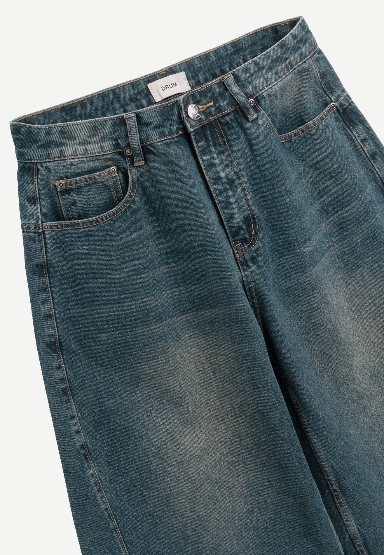 DRUM S. Skater Baggy Denim Jorts - Light Blue