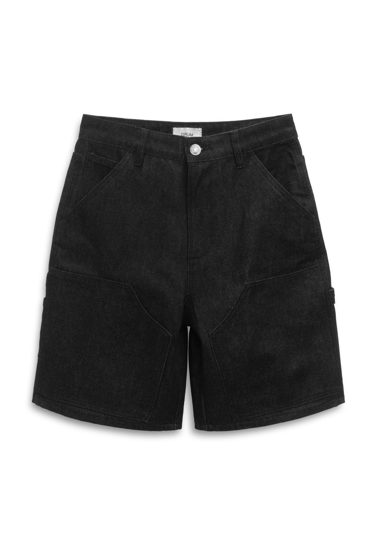 DRUM S. Pocket Cargo Baggy Short Jeans- Black