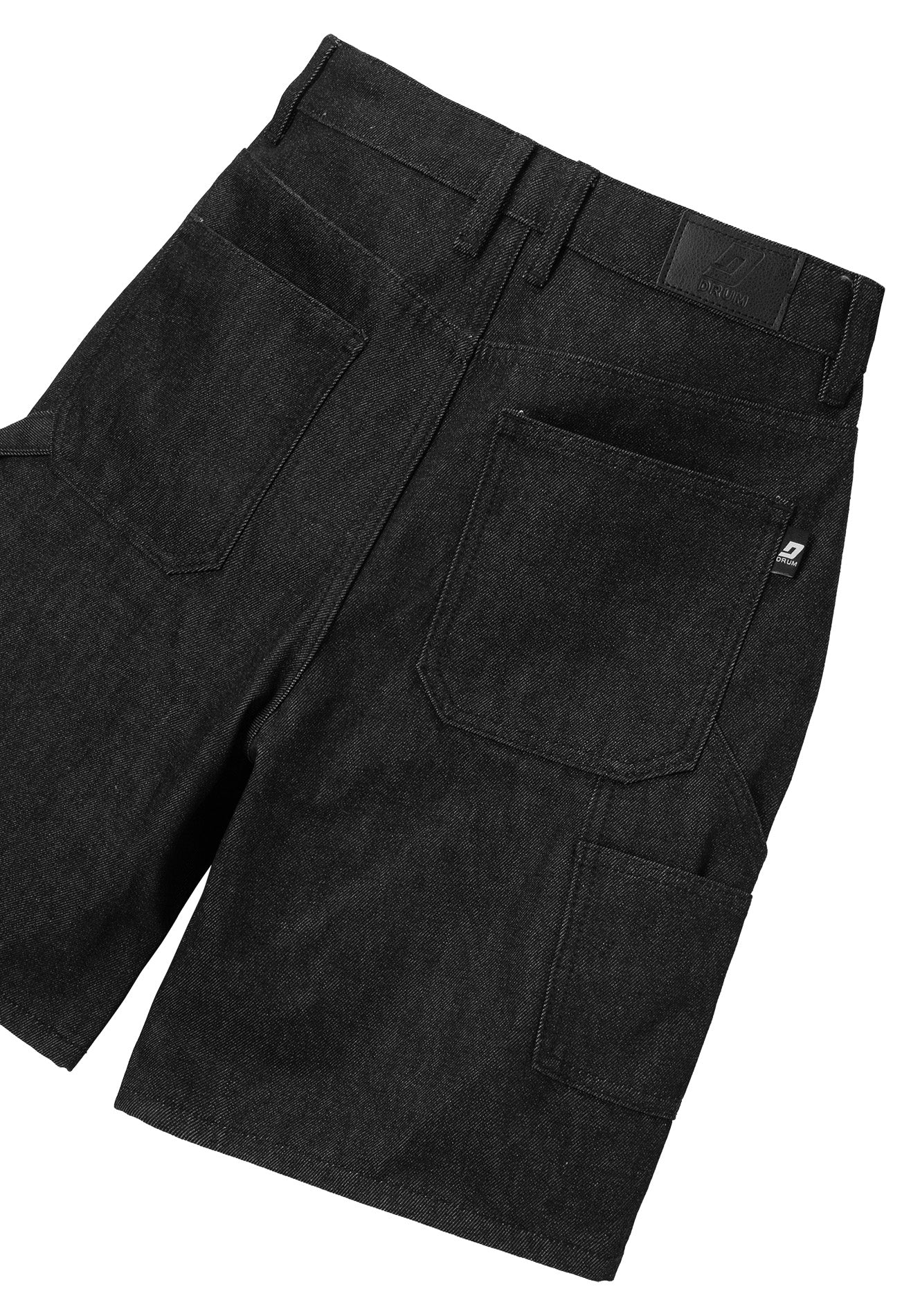 DRUM X MAQ Pocket Cargo Baggy Short Jeans- Black