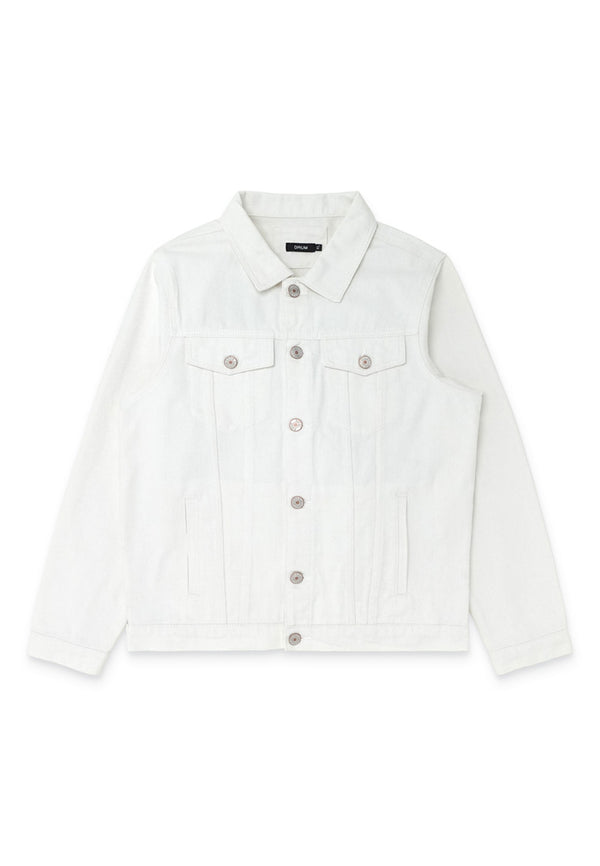 DRUM Classic Denim Jacket - White