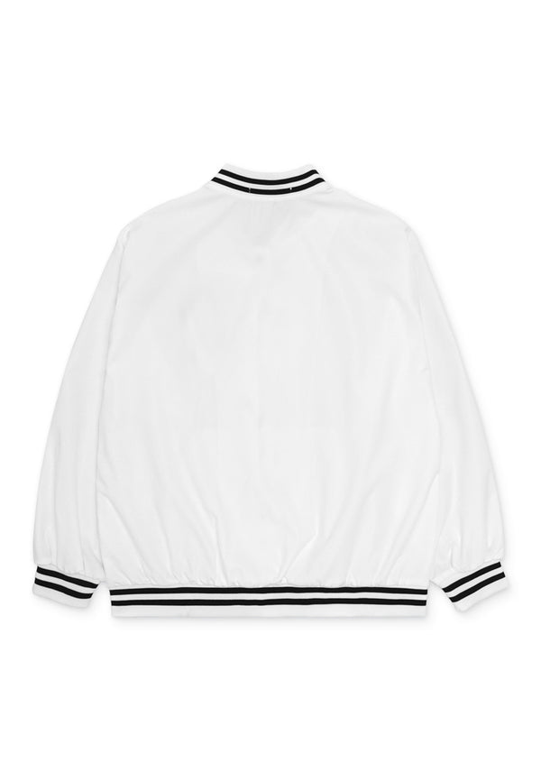 New York Baseball Jacket- White