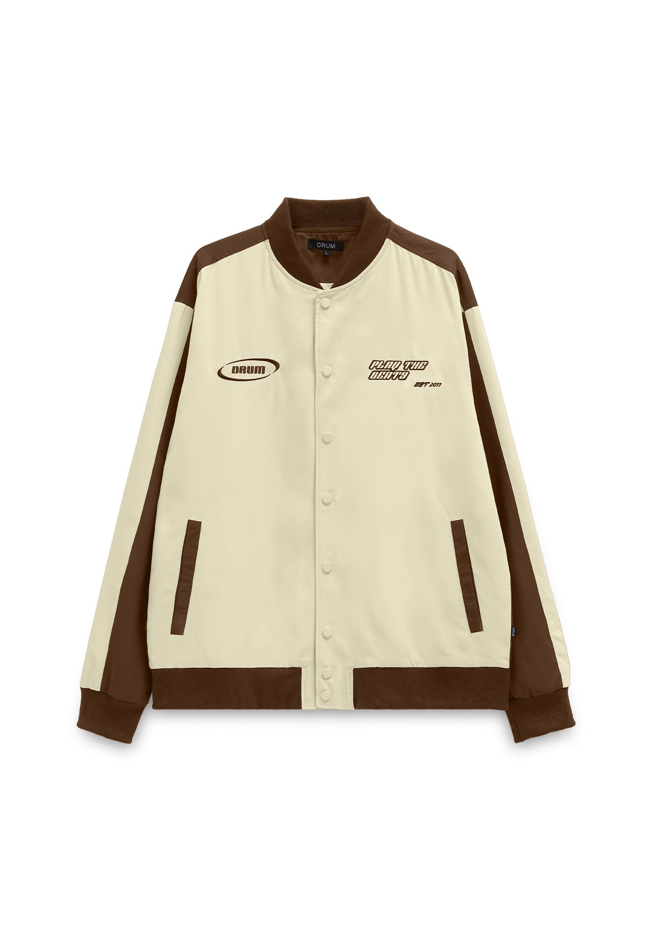 DRUM SELECT Varsity Jacket - Brown