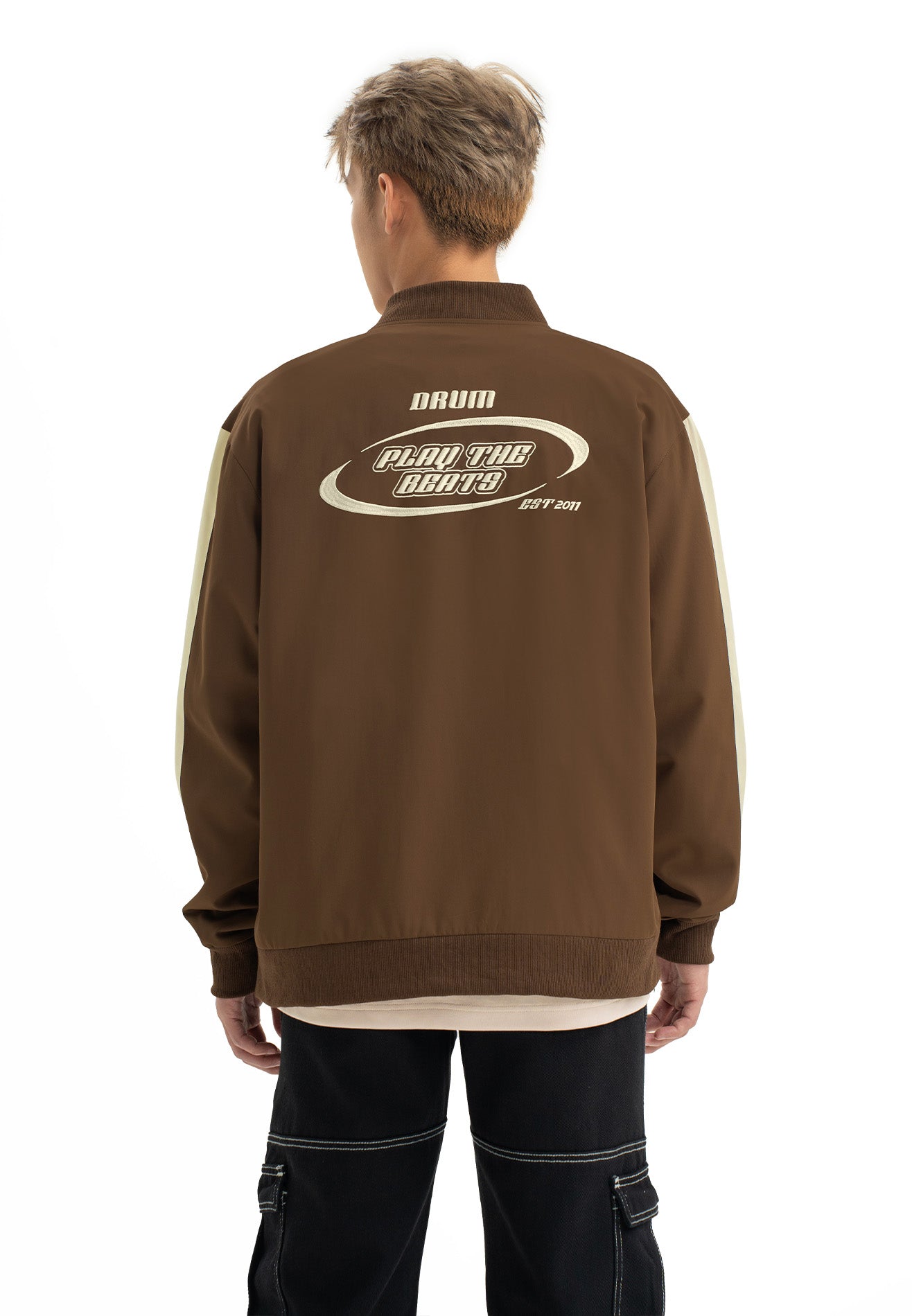 DRUM SELECT Varsity Jacket - Brown