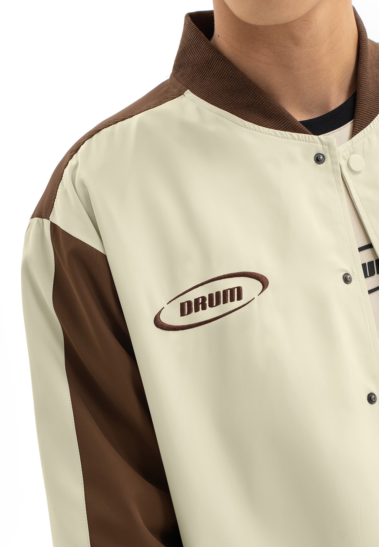 DRUM SELECT Varsity Jacket - Brown