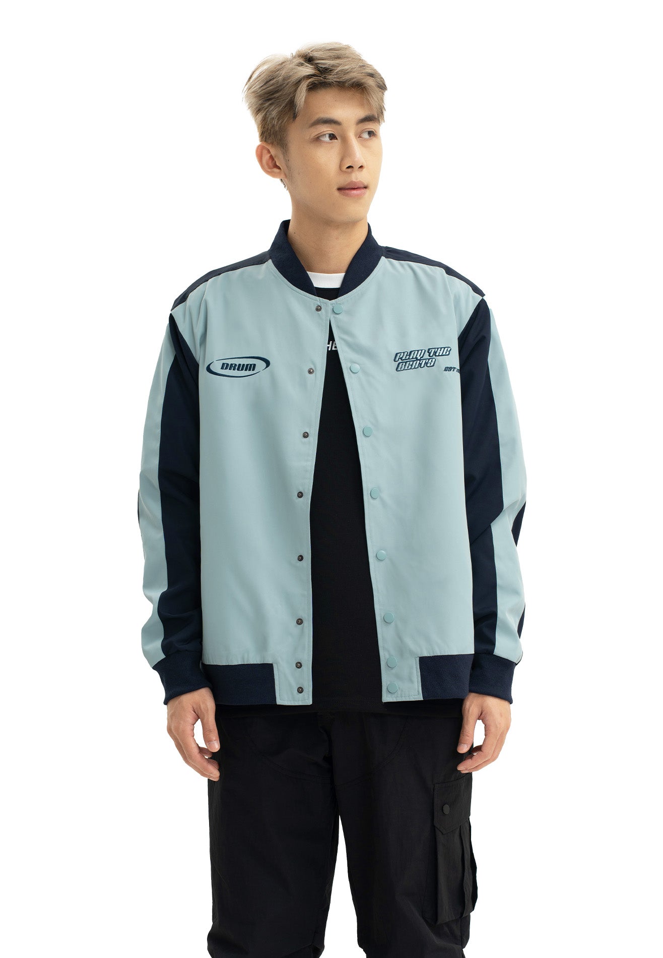 DRUM SELECT Varsity Jacket - Blue