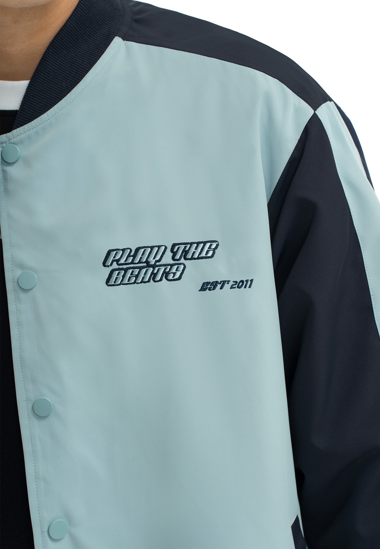 DRUM SELECT Varsity Jacket - Blue