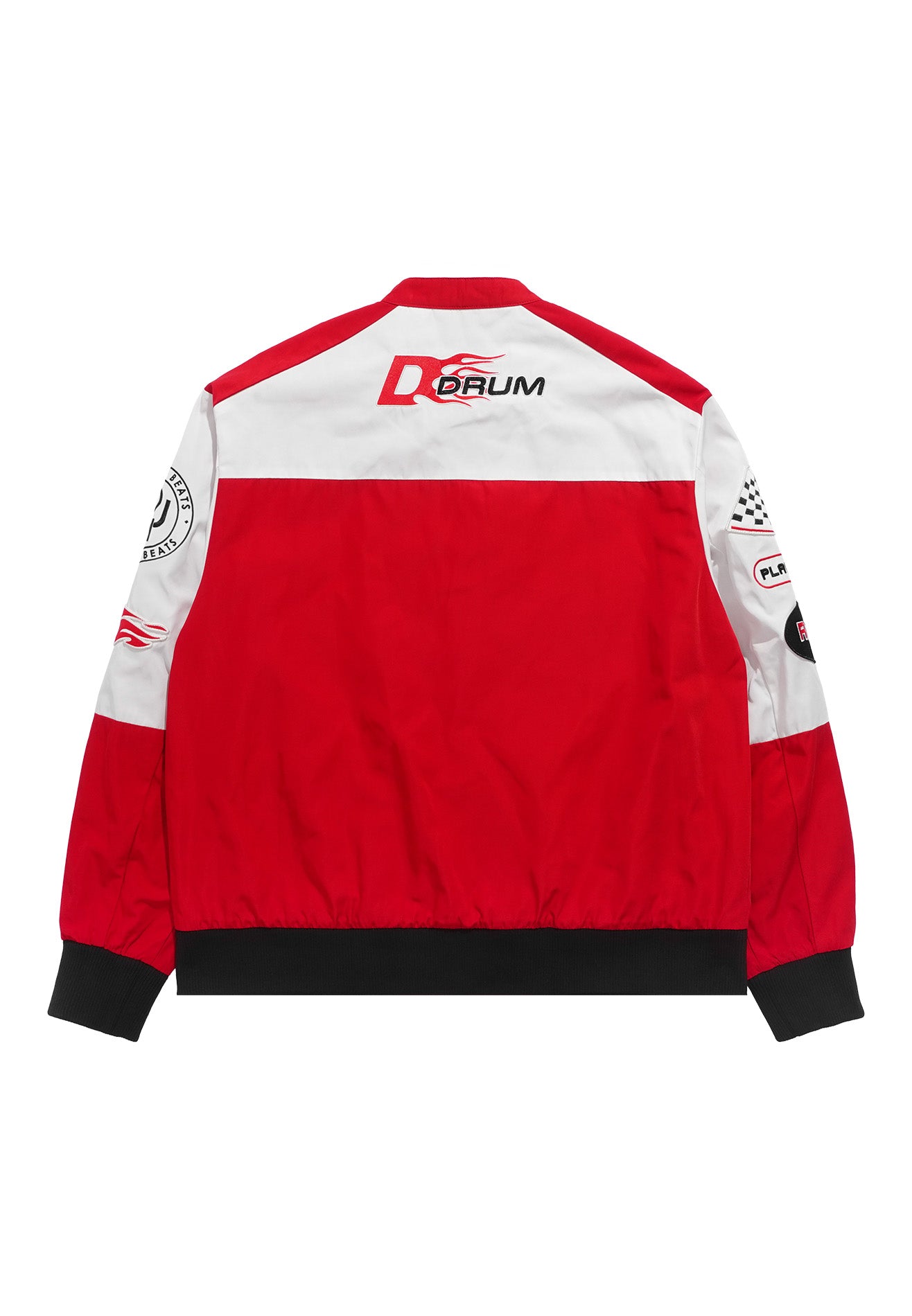 SELECT Embroidery Patches Racing Collection Jacket - Red