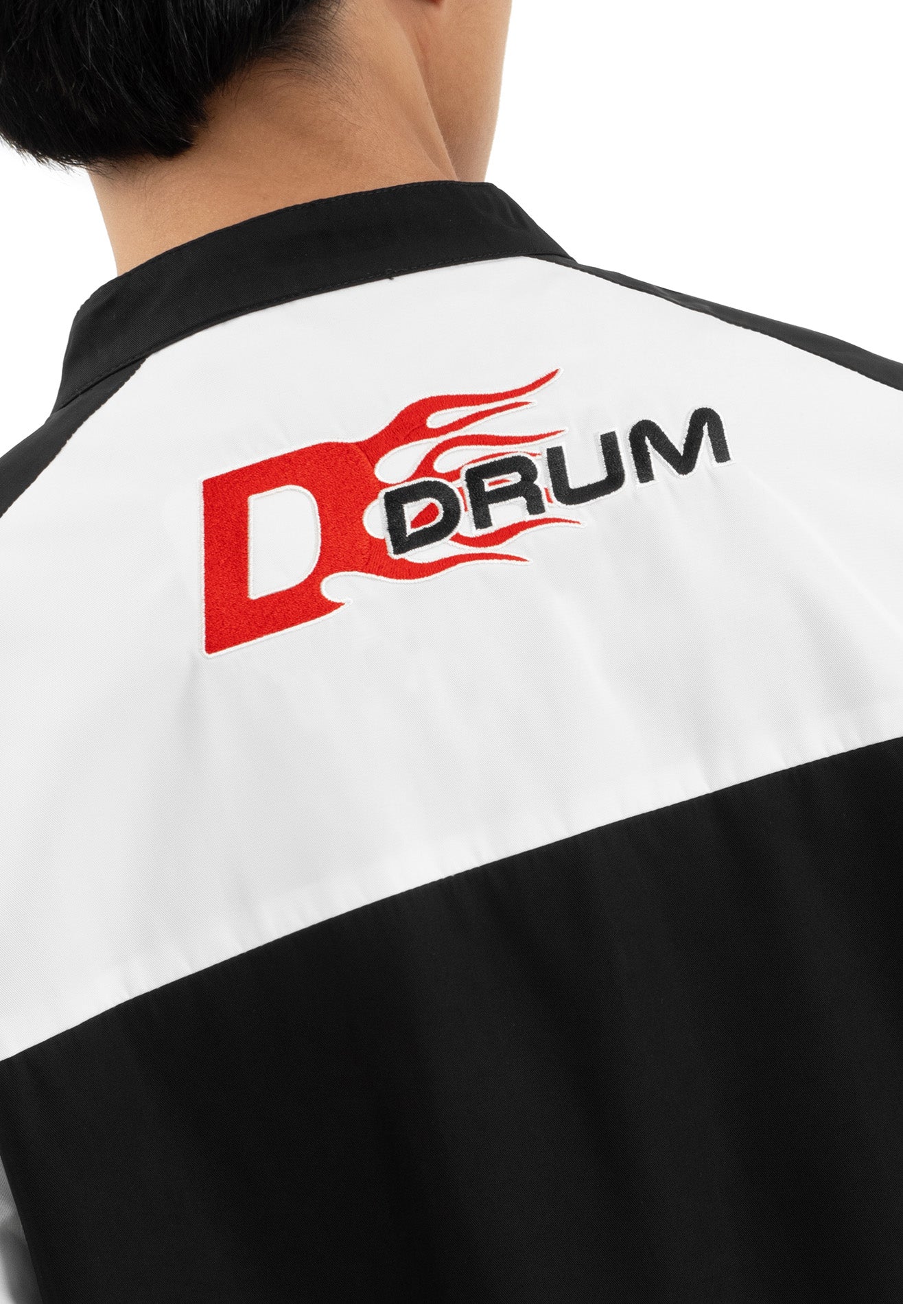 SELECT Embroidery Patches Racing Collection Jacket - Black