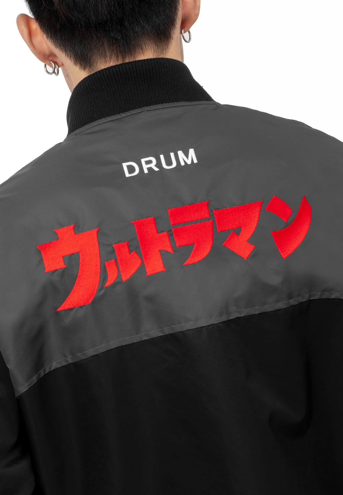 DRUM | ULTRAMAN Captain inspired Jacket- Black