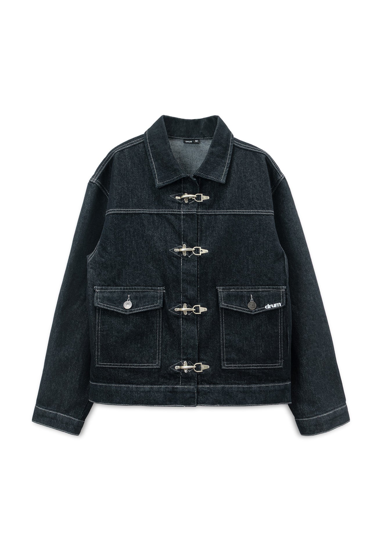 DRUM S. Denim Syndicate Clasp Buckle Jacket- Navy