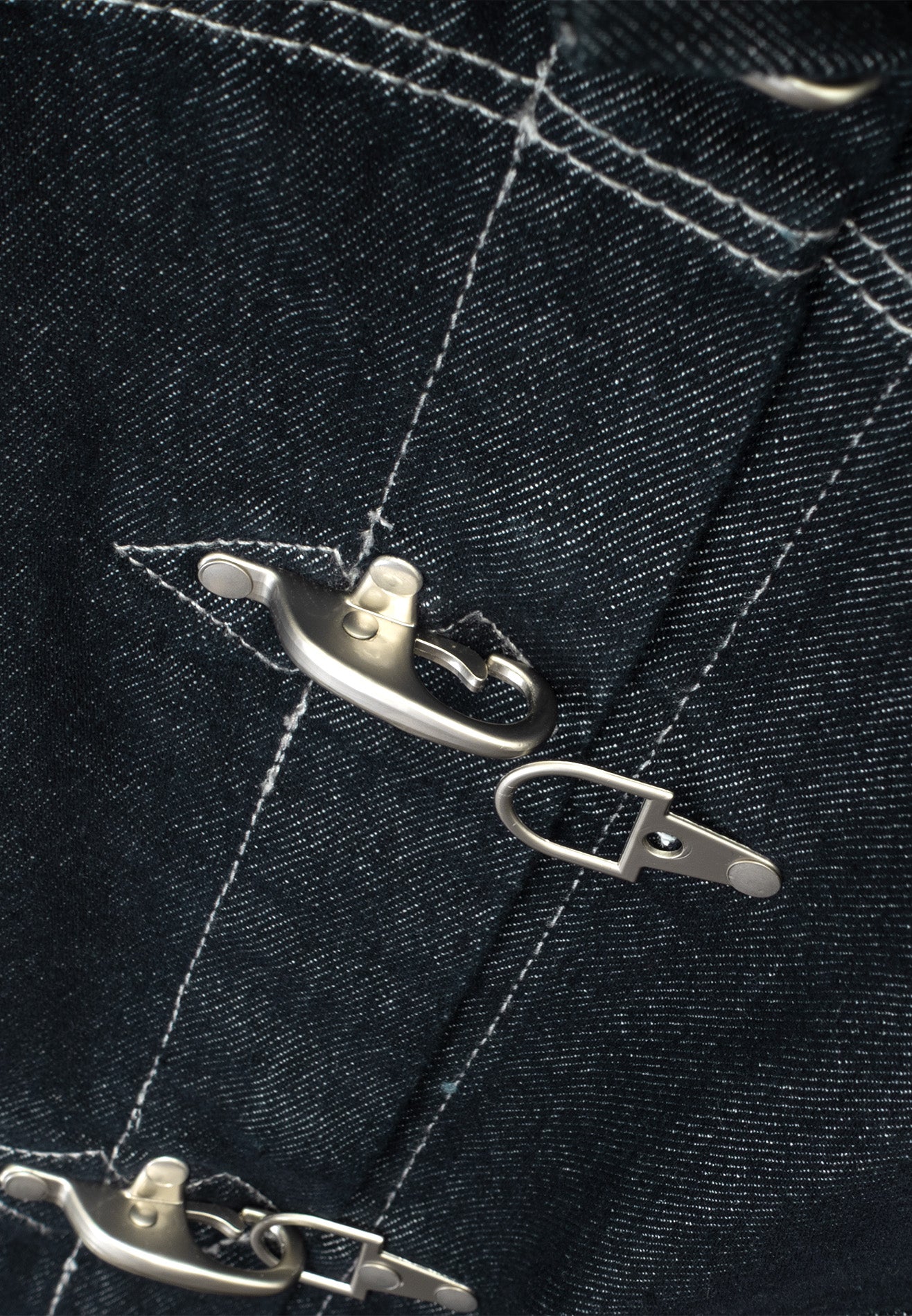 DRUM S. Denim Syndicate Clasp Buckle Jacket- Navy