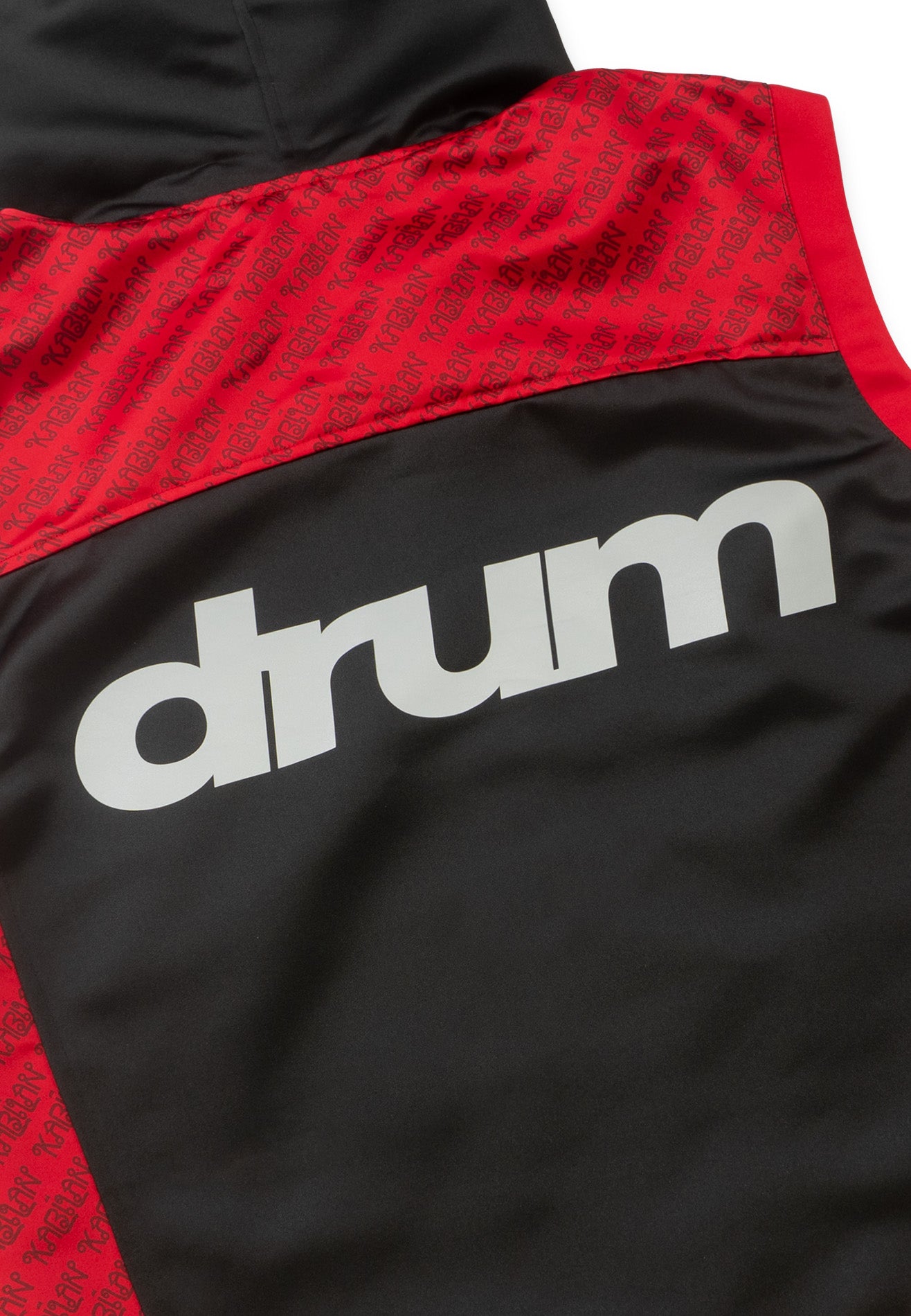 DRUM x Kabilan S. Sleeveless Hoodie Cape Jacket- Black