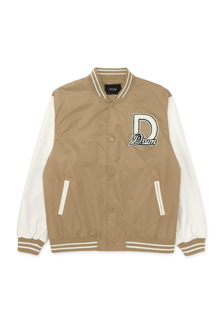 DRUM Select Baseball Style Jacket - Khaki